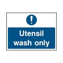 Utensil Wash Only - Landscape Sign FPH036 FPH LN1