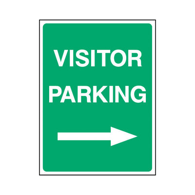 Visitor Parking (Arrow Right) - Portrait Sign P090 PA PT1
