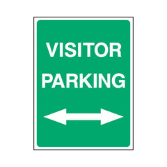 Visitor Parking (left & Right Arrows) - Portrait Sign P001 PA PT1