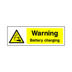 Warning - Battery Charging - Landscape Sign GW041 GW LN3