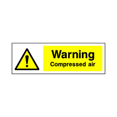 Warning - Compressed Air - Landscape Sign GS002 GS LN3