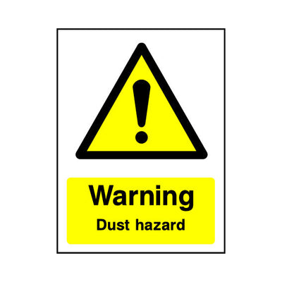 Warning - Dust Hazard v2 - Portrait Sign - PT1 CD070 CD