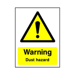 Warning - Dust Hazard v2 - Portrait Sign - PT1 CD070 CD