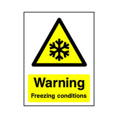 Warning - Freezing Conditions - Portrait Sign GW086 GW PT1