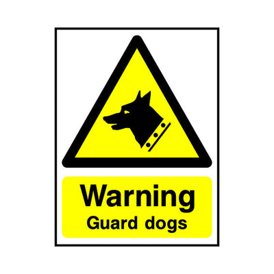 Warning - Guard Dogs - Portrait Sign S046 SE PT1