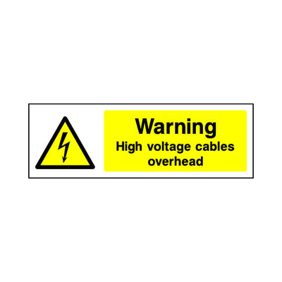 Warning - High Voltage Cables - Landscape Sign EH010 EH LN3