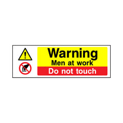 Warning - Men At Work - Do Not Touch - Landscape Sign MTP043 MTP LN3