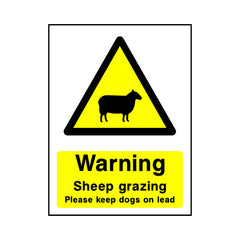 Warning - Sheep Grazing - Portrait Sign - PT1 CA012 CA