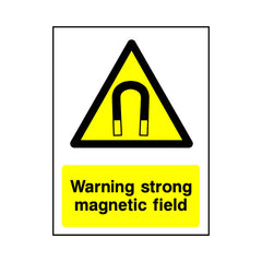Warning - Strong Magnetic Field - Portrait Sign GW081 GW PT1