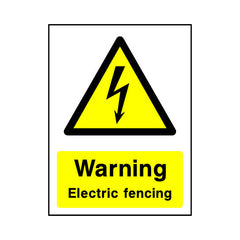 Warning Electric Fencing - Portrait Sign - PT1 CA055 CA