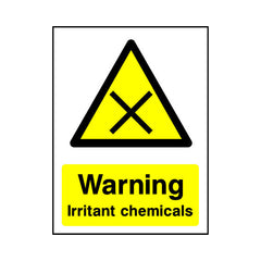 Warning Irritant Chemicals v2 - Portrait Sign - PT1 CD064 CD