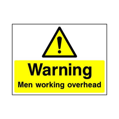 Warning Men Working Overhead - Landscape Sign - LN1 CN101 CN