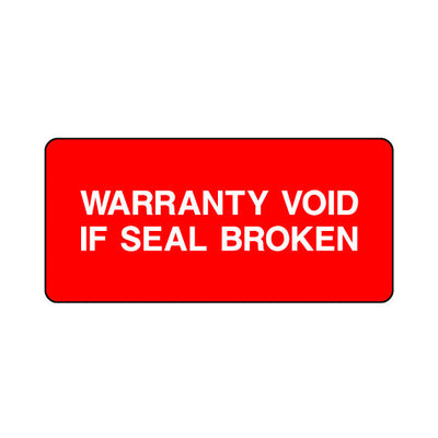 Warranty Void If Seal Broken - Sticker Sheet QCS045 QCS ST1