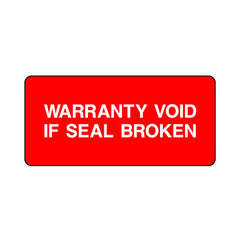 Warranty Void If Seal Broken - Sticker Sheet QCS045 QCS ST1