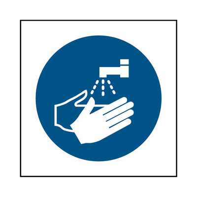 Wash Hands - Square Sign MM005 MP SQ1