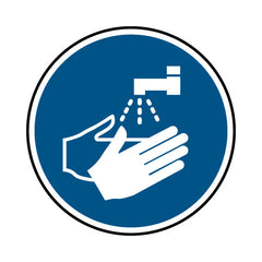 Wash Hands Circle Icon - Circle Sign FG005 FG CR1