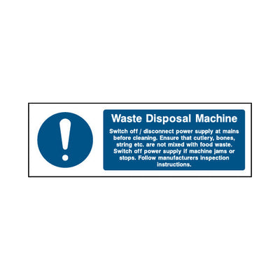 Waste Disposal Machine Info - Landscape Sign FPH066 FPH LN3