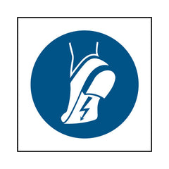 Wear Anti-static Footwear - Anti-static Footwear Icon - Square Sign PPE060 PPE SQ1