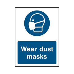 Wear Dust Masks - Portrait Sign - PT1 CA066 CA