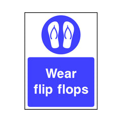 Wear Flip Flops - Portrait Sign WS054 WS PT1