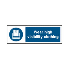 Wear High Visibility Clothing - Landscape Sign PPE024 PPE LN3