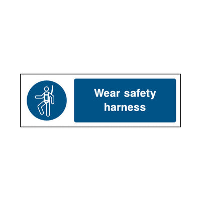 Wear Safety Harness - Landscape Sign MG008 MG LN3