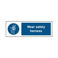 Wear Safety Harness - Landscape Sign MG008 MG LN3