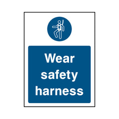 Wear Safety Harness - Portrait Sign MG032 MG PT1