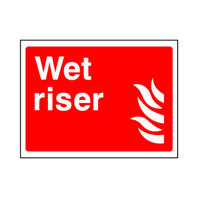 Wet Riser - Landscape Sign FE044 FE LN1