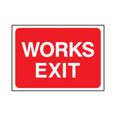 Works Exit - Landscape Sign TRTW018 TRTW LN1