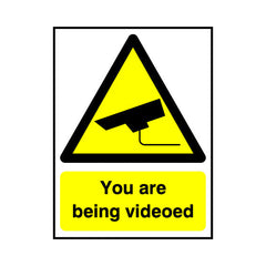 You Are Being Videoed - Portrait Sign S037 SE PT1