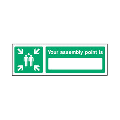 Your Assembly Point Is - Landscape Sign EE093 EE LN3