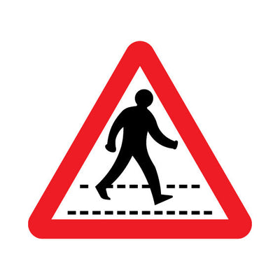 Zebra Crossing - Landscape Sign UKT044 UKT LN1
