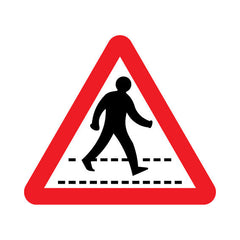 Zebra Crossing - Landscape Sign UKT044 UKT LN1