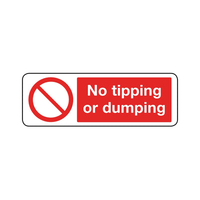 No Tipping Or Dumping Sign