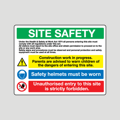 Site safety sign